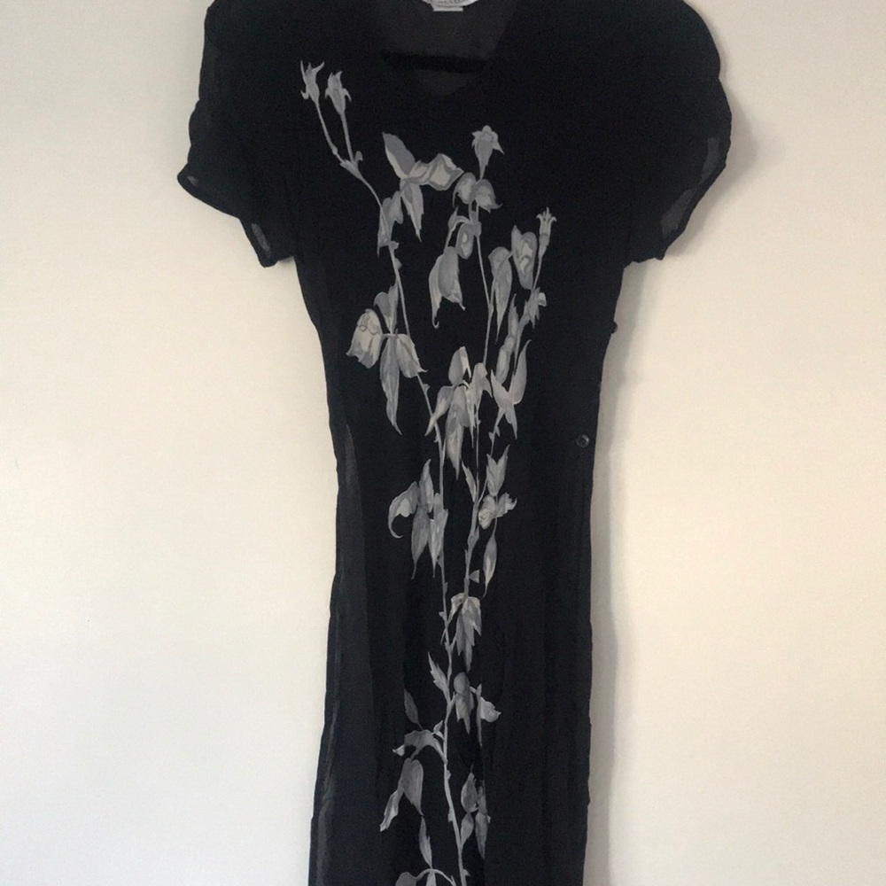 Sheer flora dress